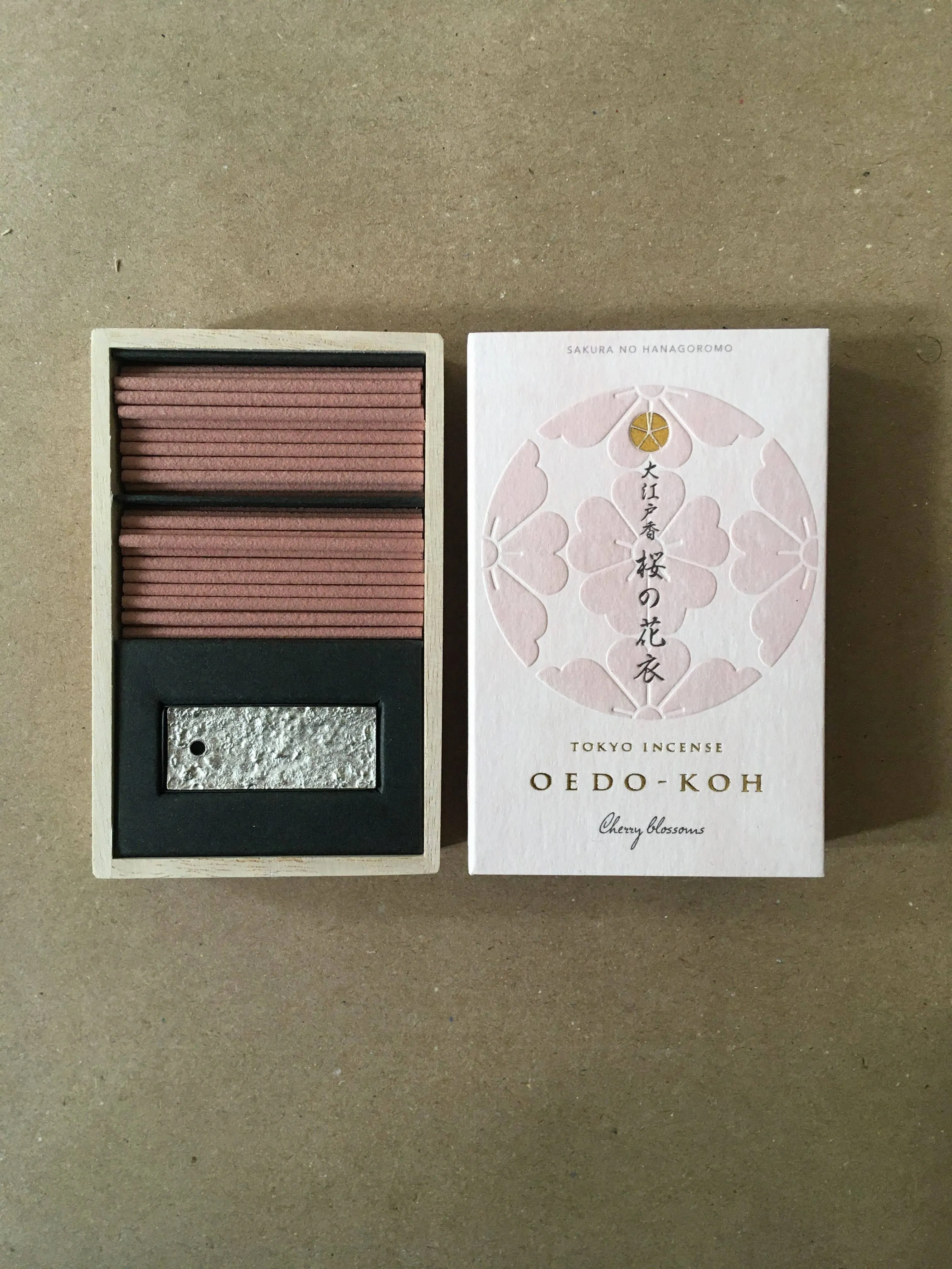 NipponKodo Oedo Incense Rosemary Sakura no Hana 60 sticks - with aromatic holder