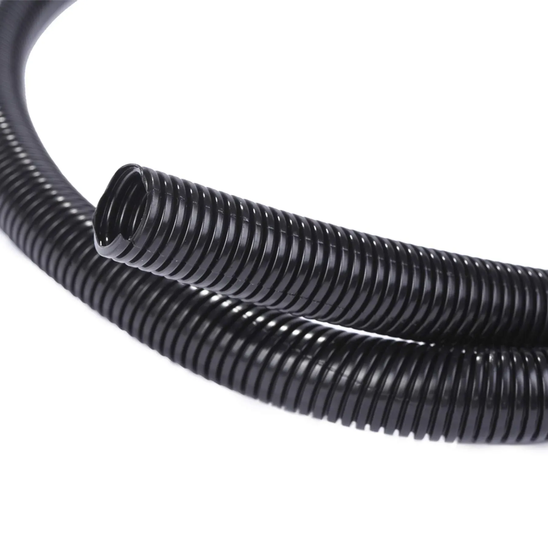 Alex Tech 25ft - 1/2 inch Split Wire Loom Tubing Wire Conduit - Black