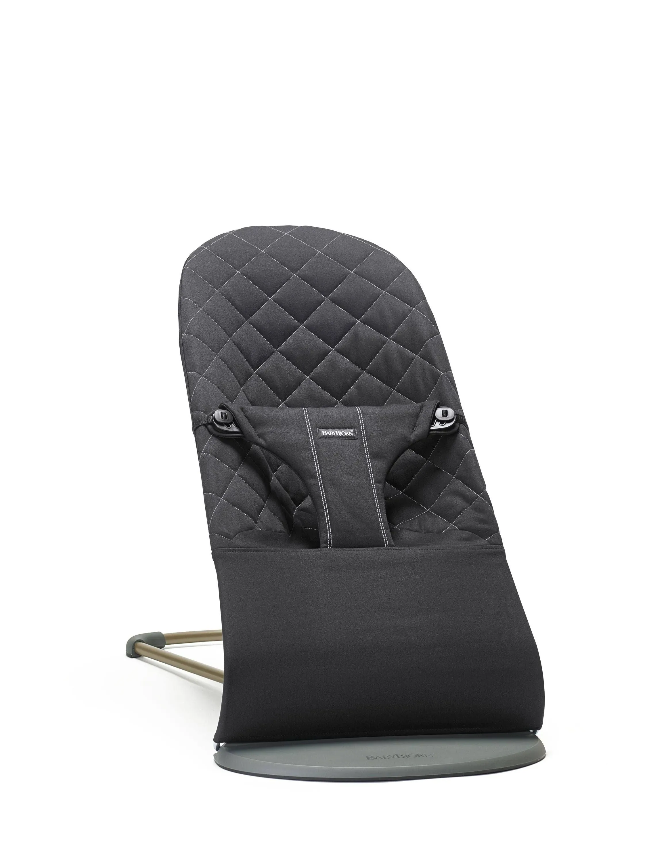 BabyBjörn Bouncer Bliss, Black Woven, Classic Quilt