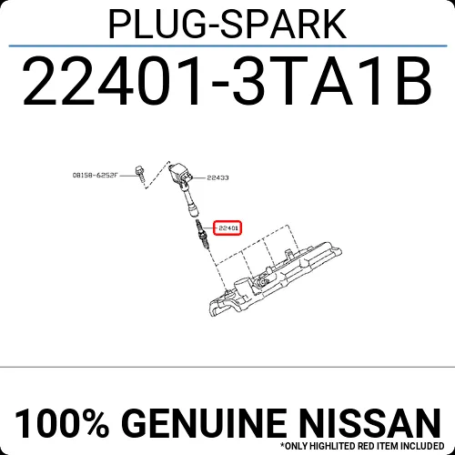 224013TA1B Nissan Plug-Spark