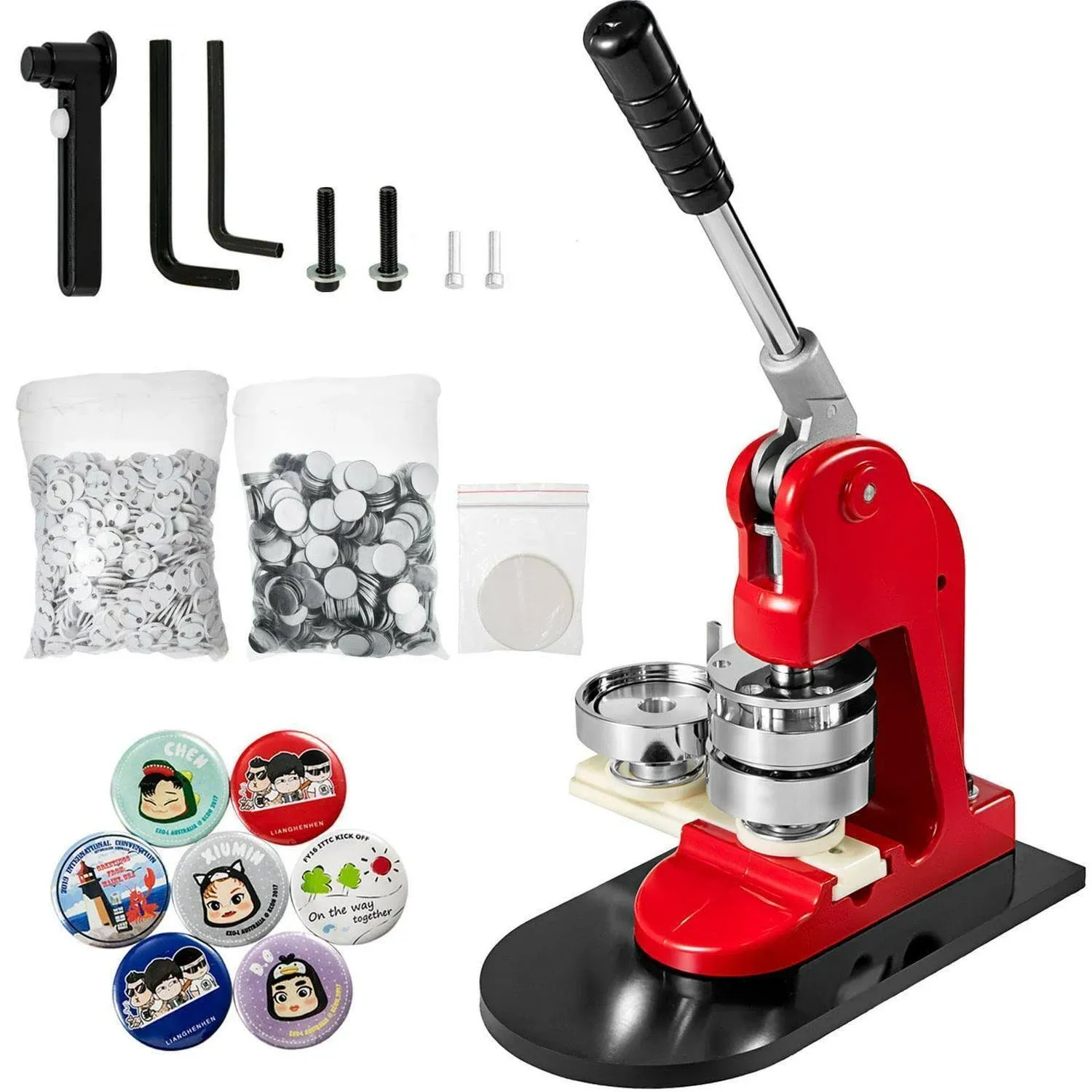 Button Maker Machine 1 Inch Button Badge Maker 25 mm Pins Punch Press