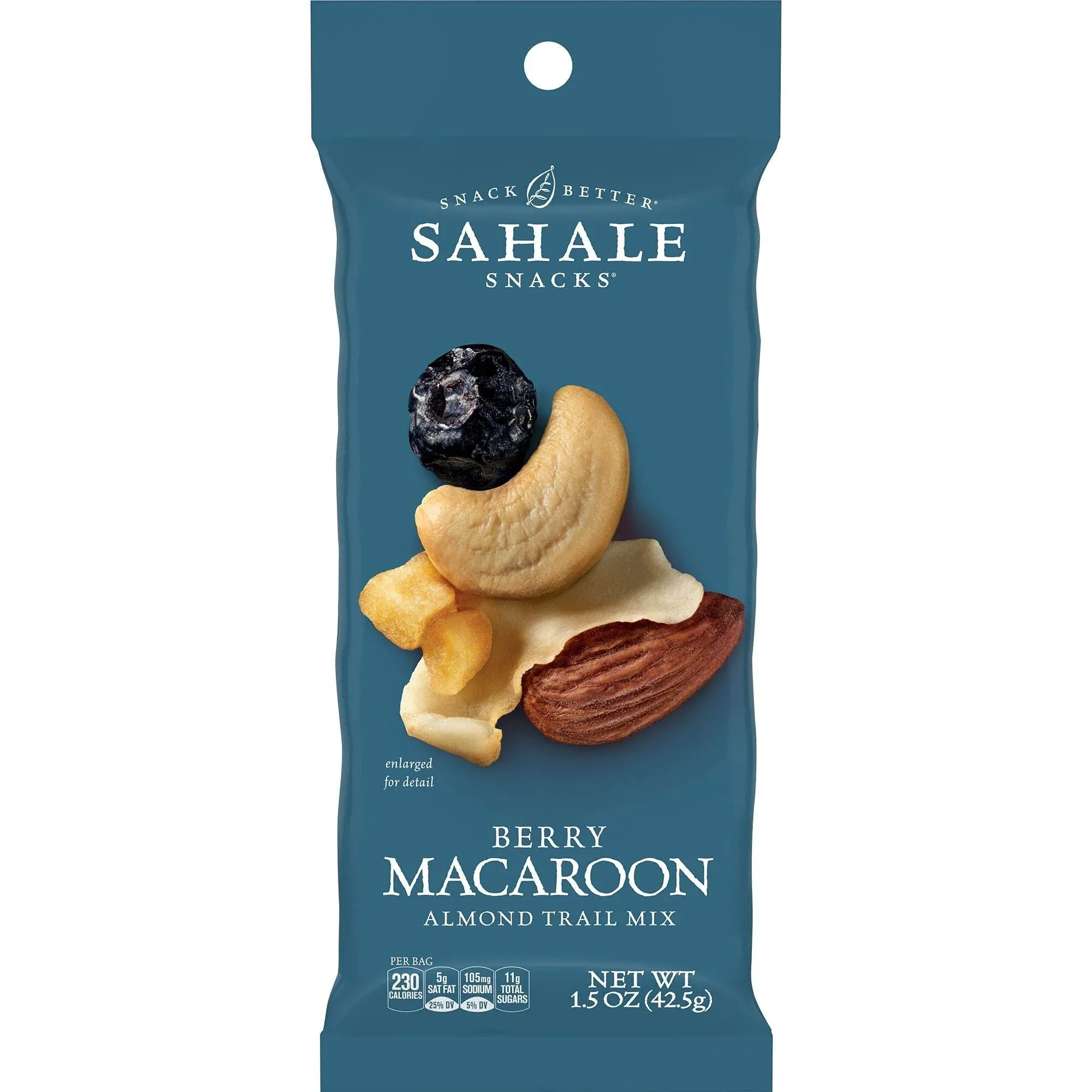 Sahale Snacks, Almond Trail Mix, Berry Macaroon, 9 Packs, 1.5 oz (42.5 g) Each