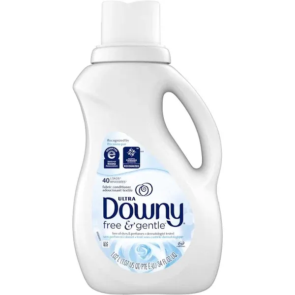 Downy Ultra Fabric Conditioner, Free & Gentle - 1.02 lt