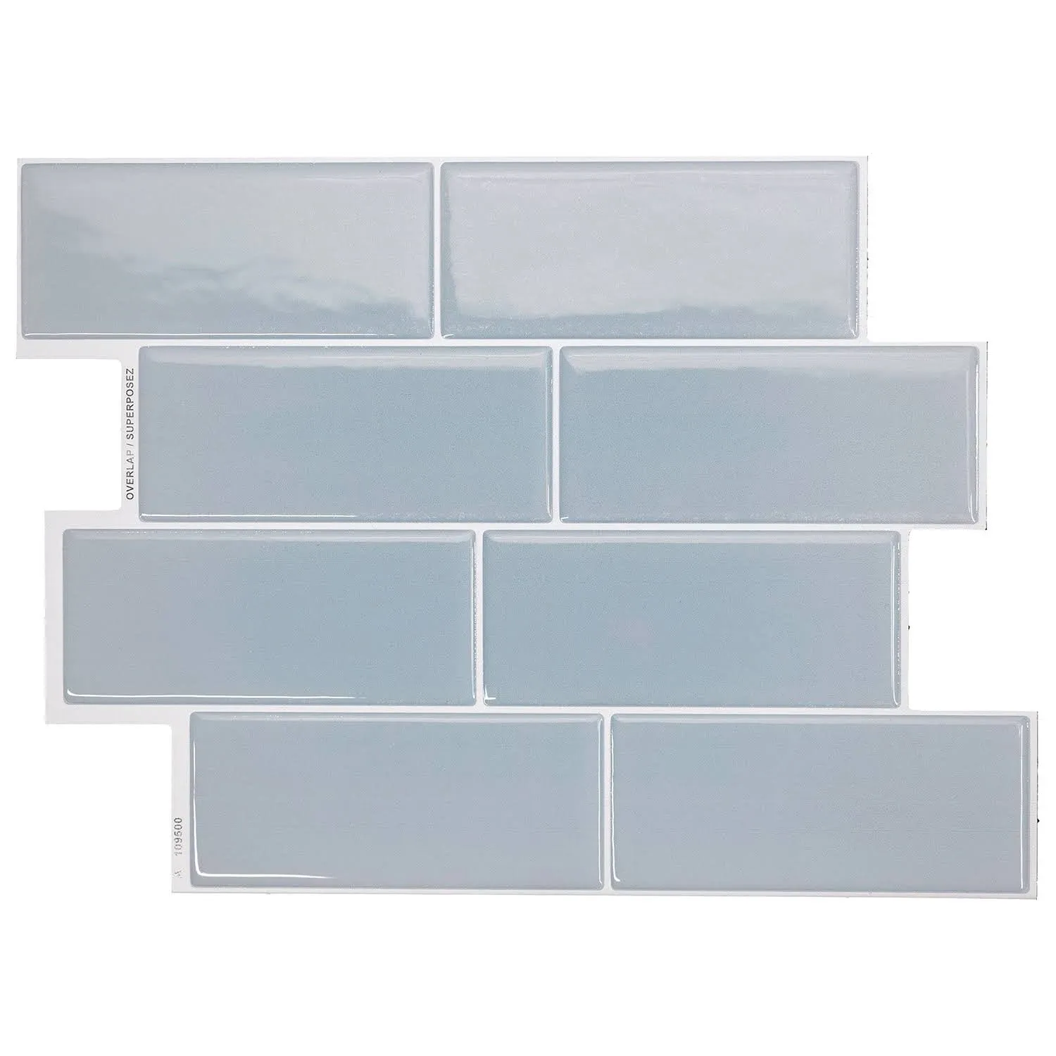 Smart Tiles 11.56 in x 8.38 in Peel and Stick Self-Adhesive Mosaic Backsplash ...