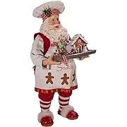 Kurt Adler 11" Fabriché™ Gingerbread Chef Santa