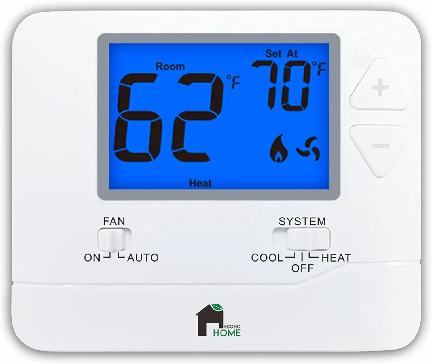 EconoHome EH701 Non-Programmab<wbr/>le Thermostat - Heat &amp; Cooling Temperature Control