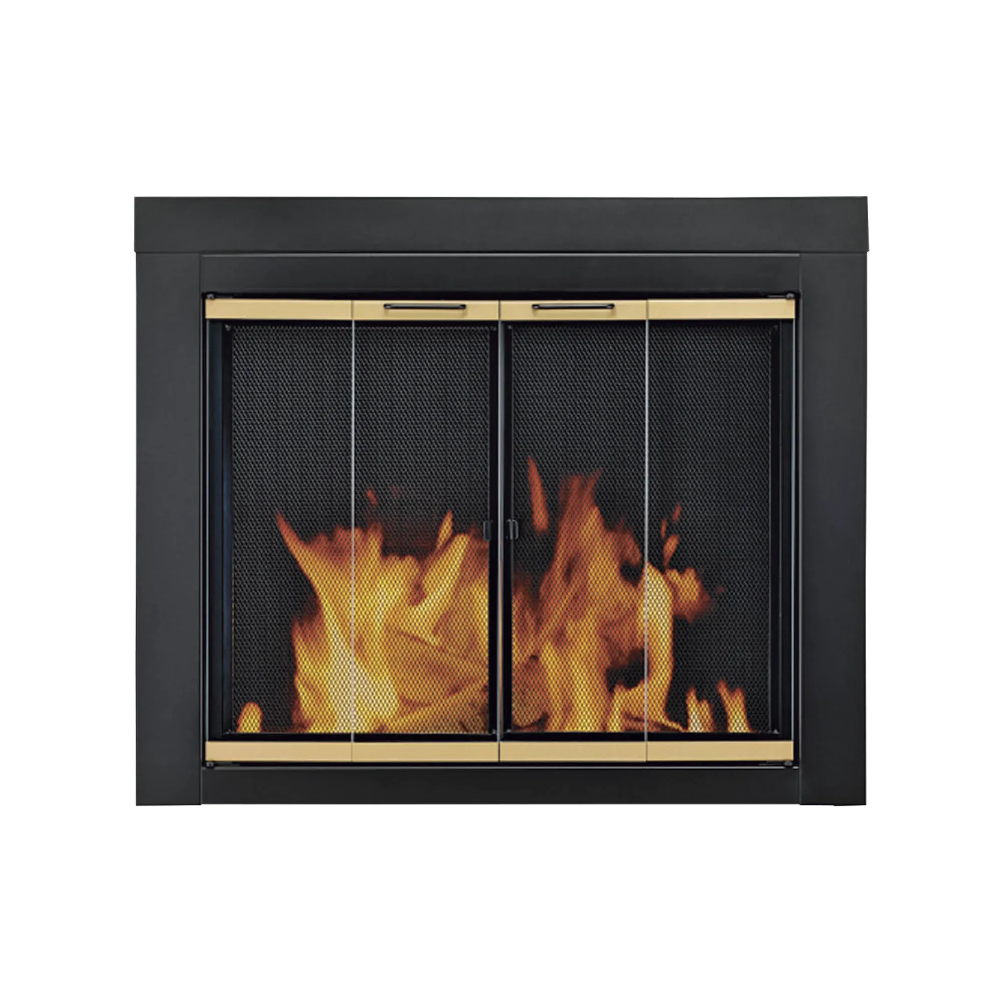 Pleasant Hearth AR-1021 Arrington Fireplace Glass Door, Black, Medium