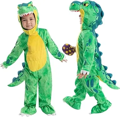 Spooktacular Creations Dinosaur Costume Kids, T-Rex Costume Outfit with Egg for Toddler Child Halloween Dress Up Party