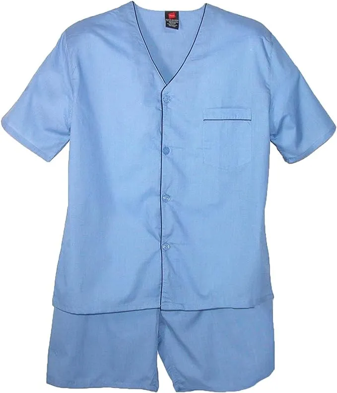 Hanes Men's Short Sleeve Short Leg Pajama Set