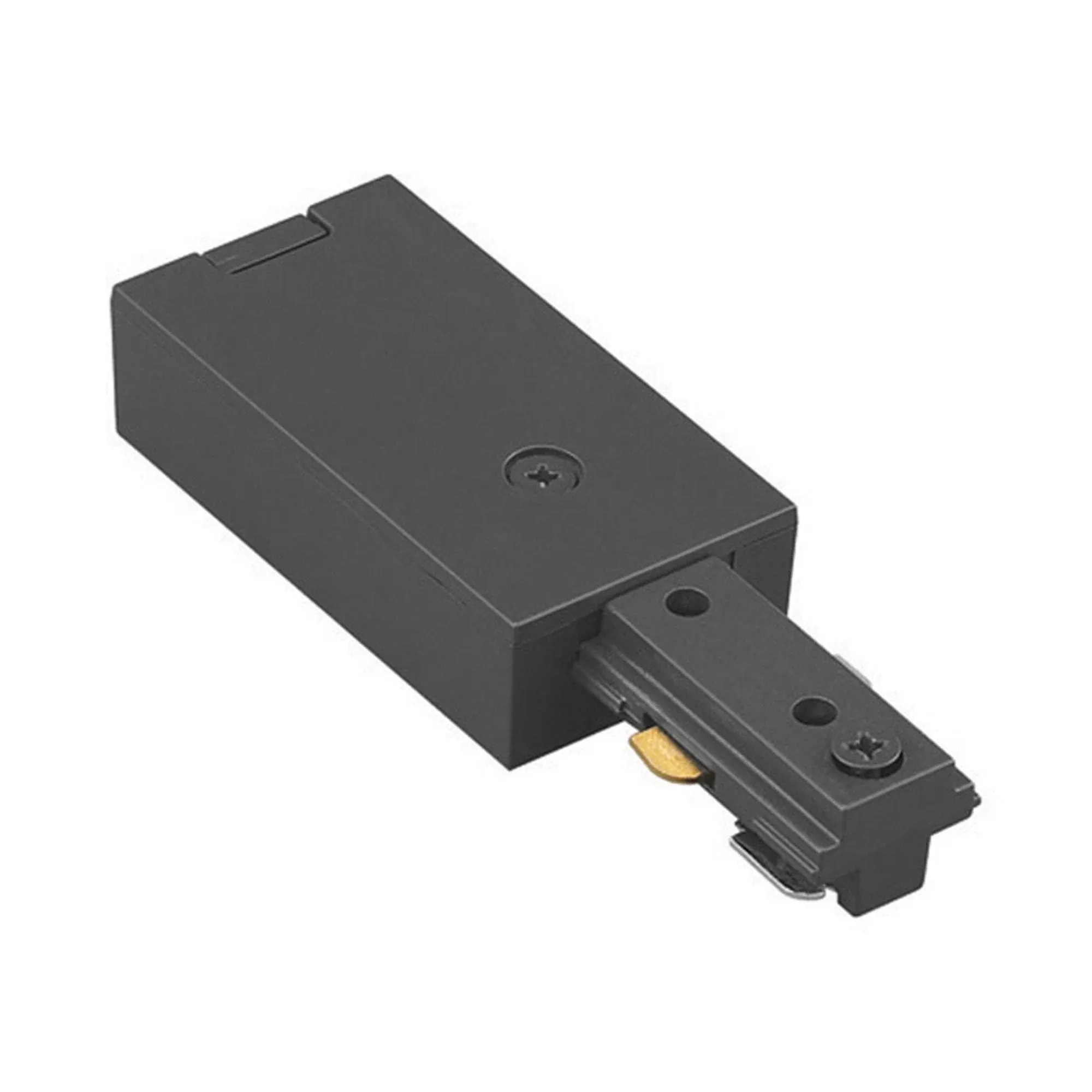 WAC Lighting, H Track Live End BX Connector in Black