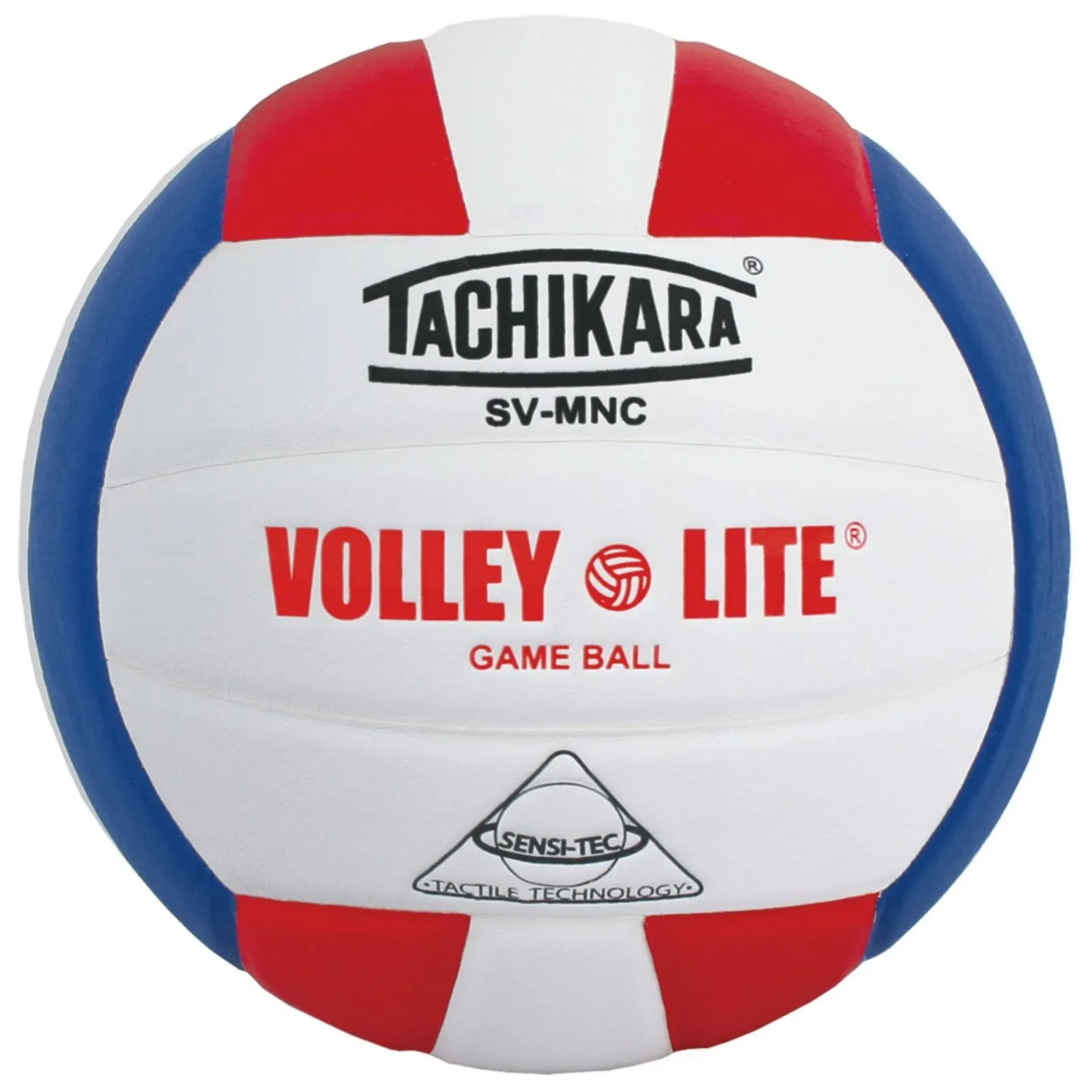 Tachikara SV-MNC Volley-Lite Ball ( Scarlet/White/<wbr/>Royal )