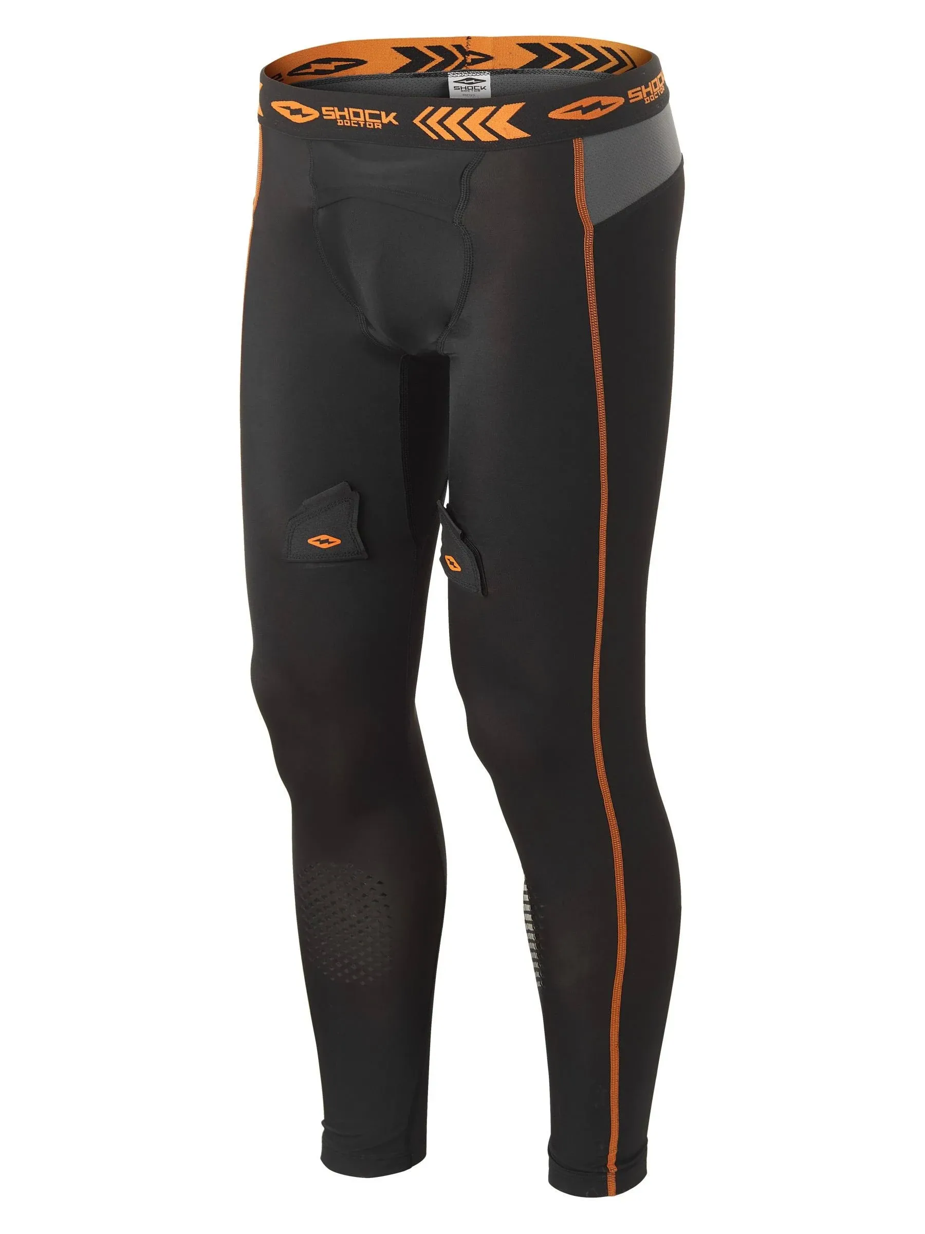 Shock Doctor mens W/ Bioflex Compression Hockey Pant w cup, Black/ Orange (New), Adult M USShock Doctor mens W/ Bioflex Compression Hockey Pant w…