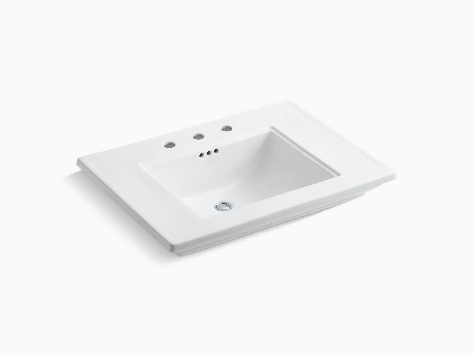 Kohler K-2269-8-0 Memoirs Stately Bathroom Sink White