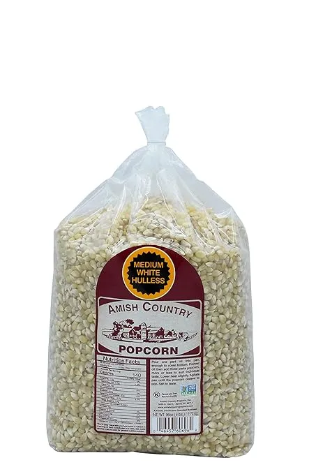 Amish Country Popcorn | 2-6 lb Bags | Baby White Popcorn Kernels | Old Fashioned, Non-GMO and Gluten Free (2-6lb Bags)