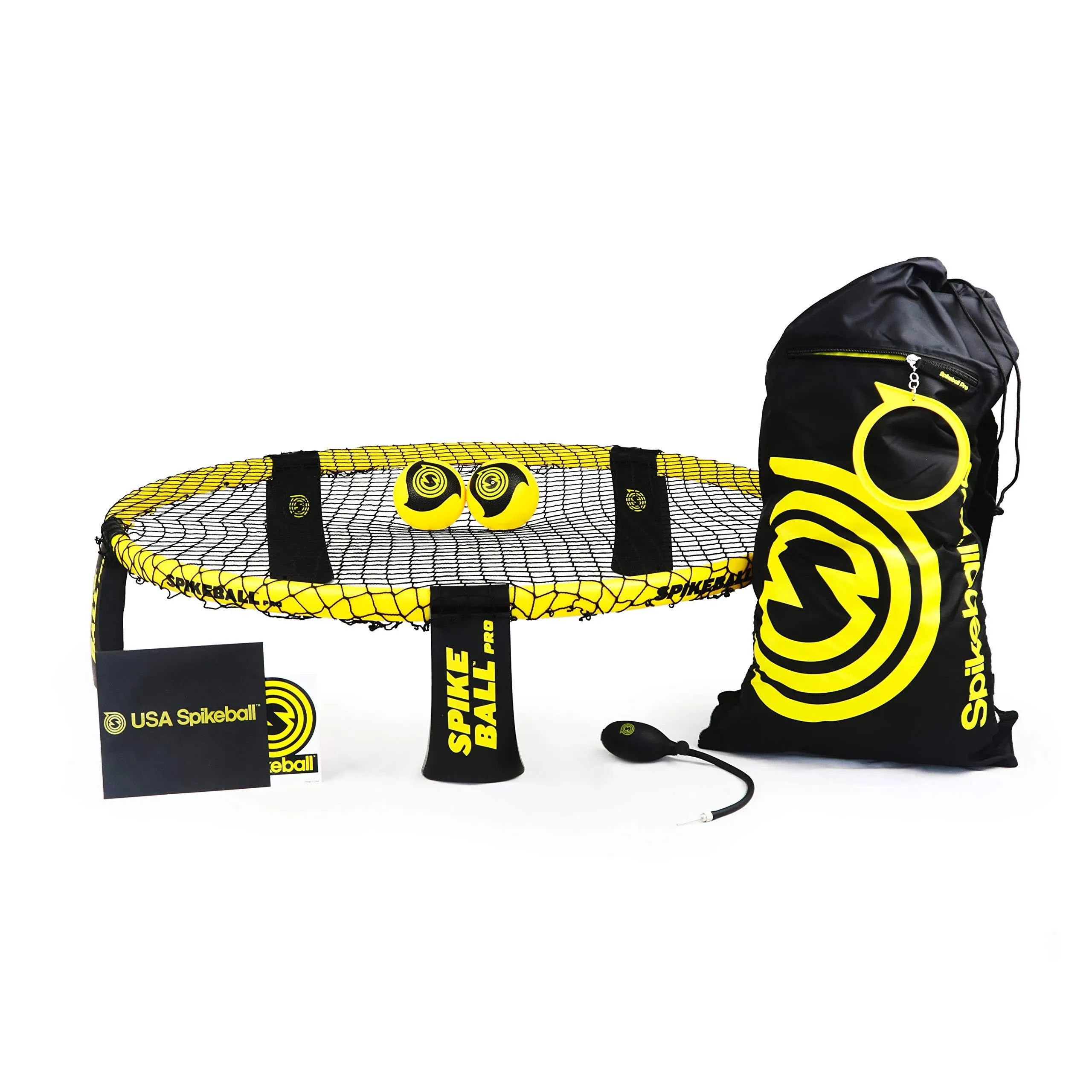 Spikeball Pro Kit (Tournament Edition) - Includes Upgraded Stronger Playing Net, New Balls Designed to Add Spin, Portable Ball Pump Gauge, Backpack - As Seen on Shark Tank TV