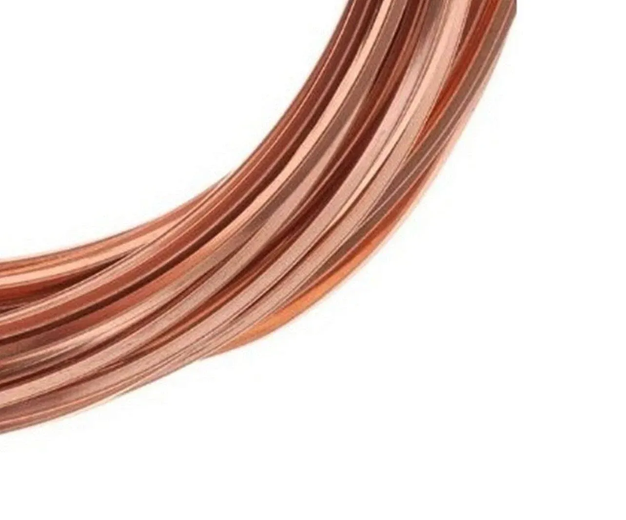 Copper Wire USA Square Copper Wire Dead Soft 14 Ga 25 Ft Coil