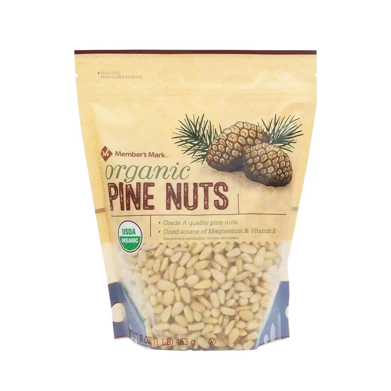 Member&#039;s Mark Organic Pine Nuts 16 oz.