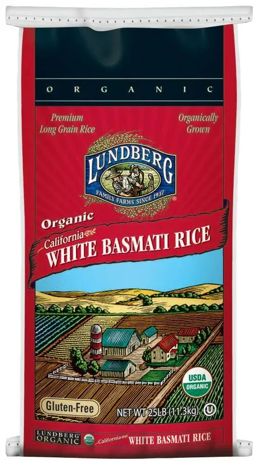 Lundberg Family Farms California White Basmati Rice - 25 lbs