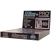 Ultra Pro 4 Pocket (Postcards) Pages (100ct)