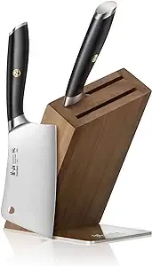 Cangshan L Series 3-Piece Hua Cleaver Block Set, German Steel Forged, Black, 1027426