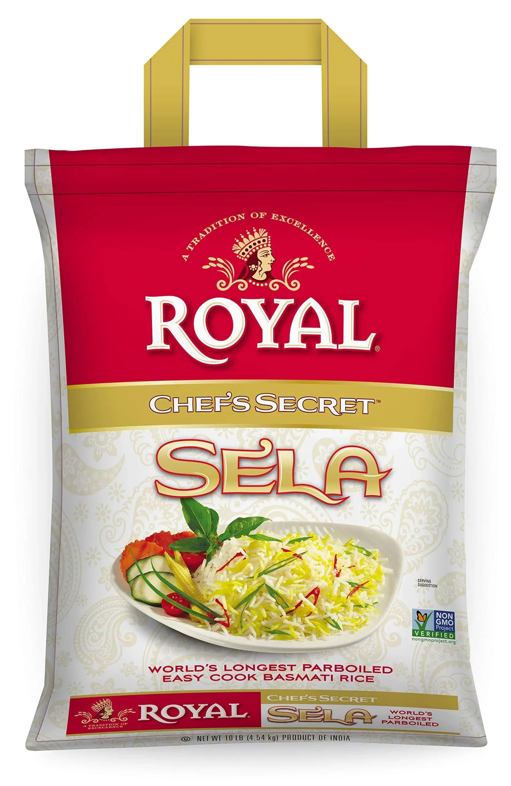 Royal Chef Secret Extra Long Sela Basmati Rice 10 Pound