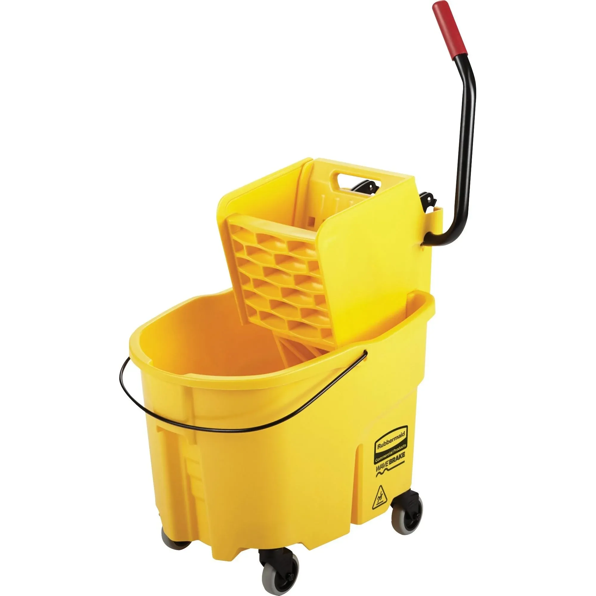 Rubbermaid WaveBrake 35 qt Mop Bucket Yellow