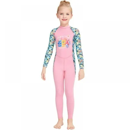 Kids Girls Boys Wetsuit Full Body Neoprene Thermal Swimsuit 2.5MM for Toddler...