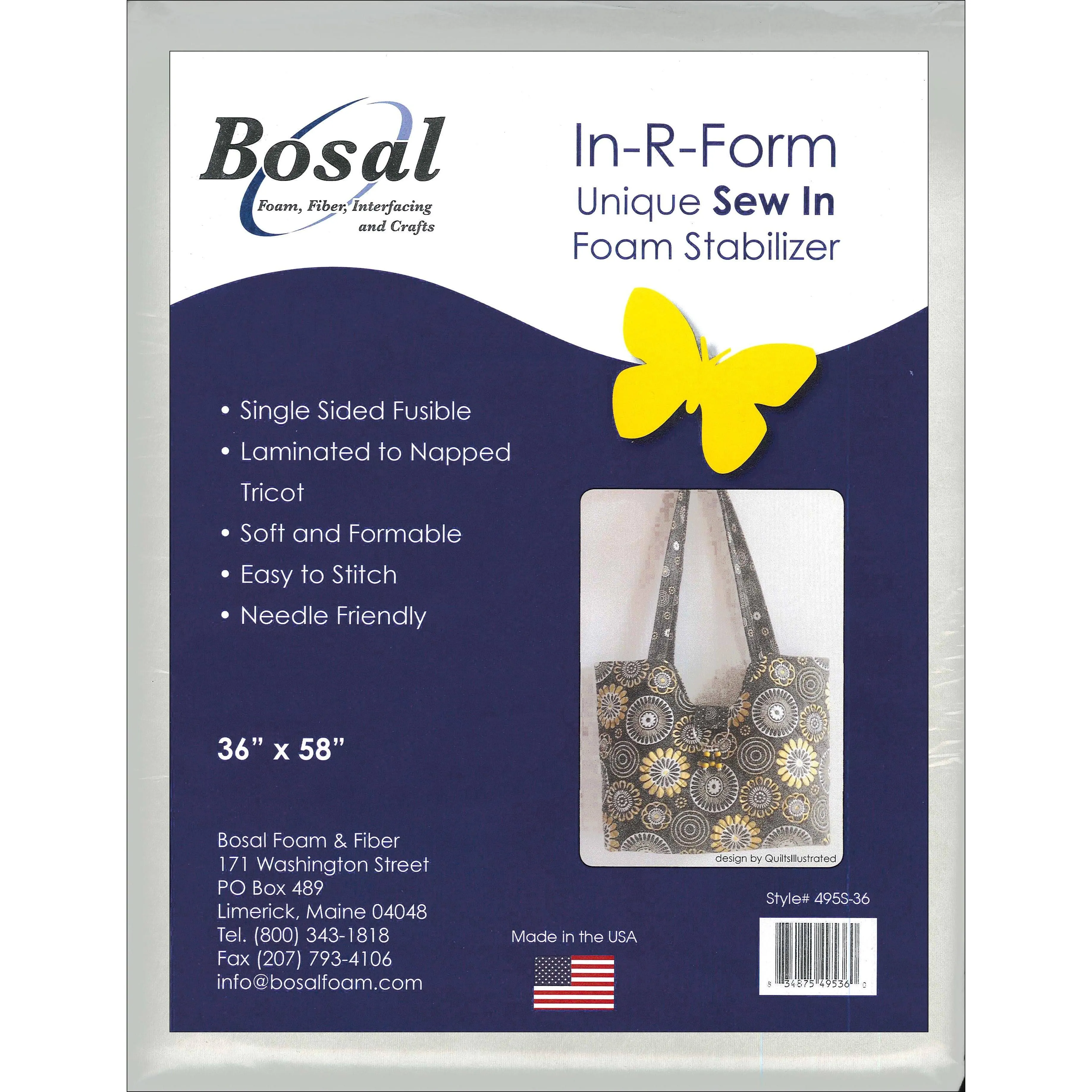 Bosal In-R-Form Single Sided Fusible Foam Stabilizer