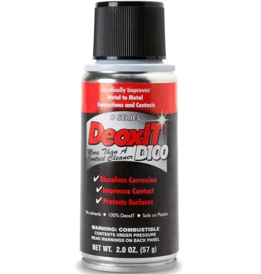 HOSA D5S-6 CAIG DeoxIT 5% Spray Contact Cleaner, 5 oz. & D100S-2 CAIG DeoxIT 100% Spray Contact Cleaner, 2 oz.