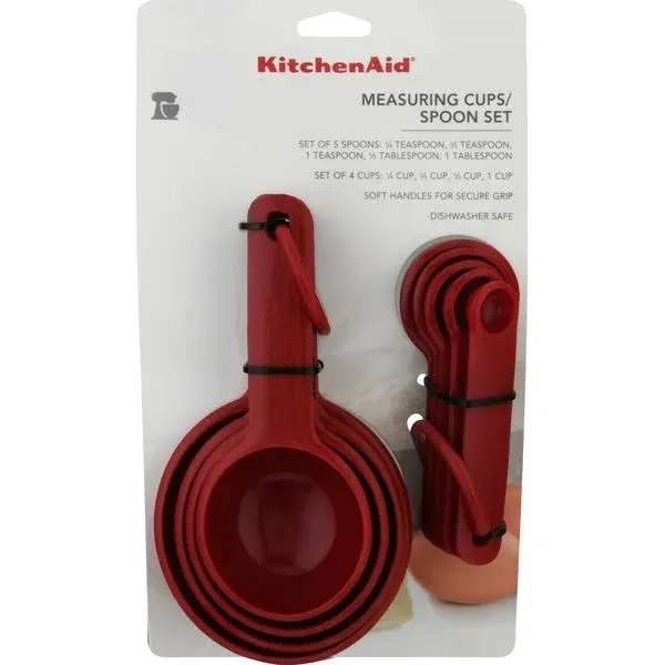 Kitchenaid Measuring Cup Spoon Set 5 Spoons 4 Cup