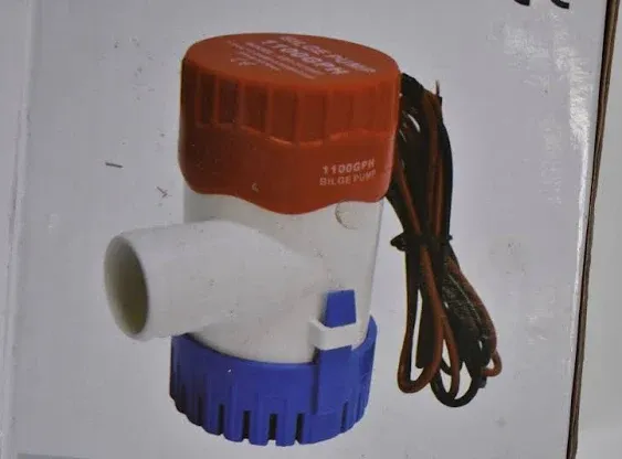 Sanuke 1100gph Bilge Pump Electric 12V Submersible Marine Low Noise 11100GPH-12V