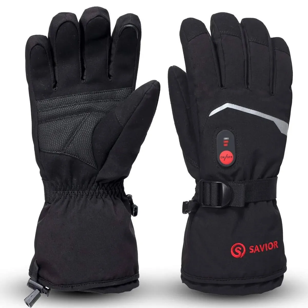 Savior Heat Heated Gloves, Unisex Rechargeable Battery Powered Electric Heating Glove for Winter Outdoor