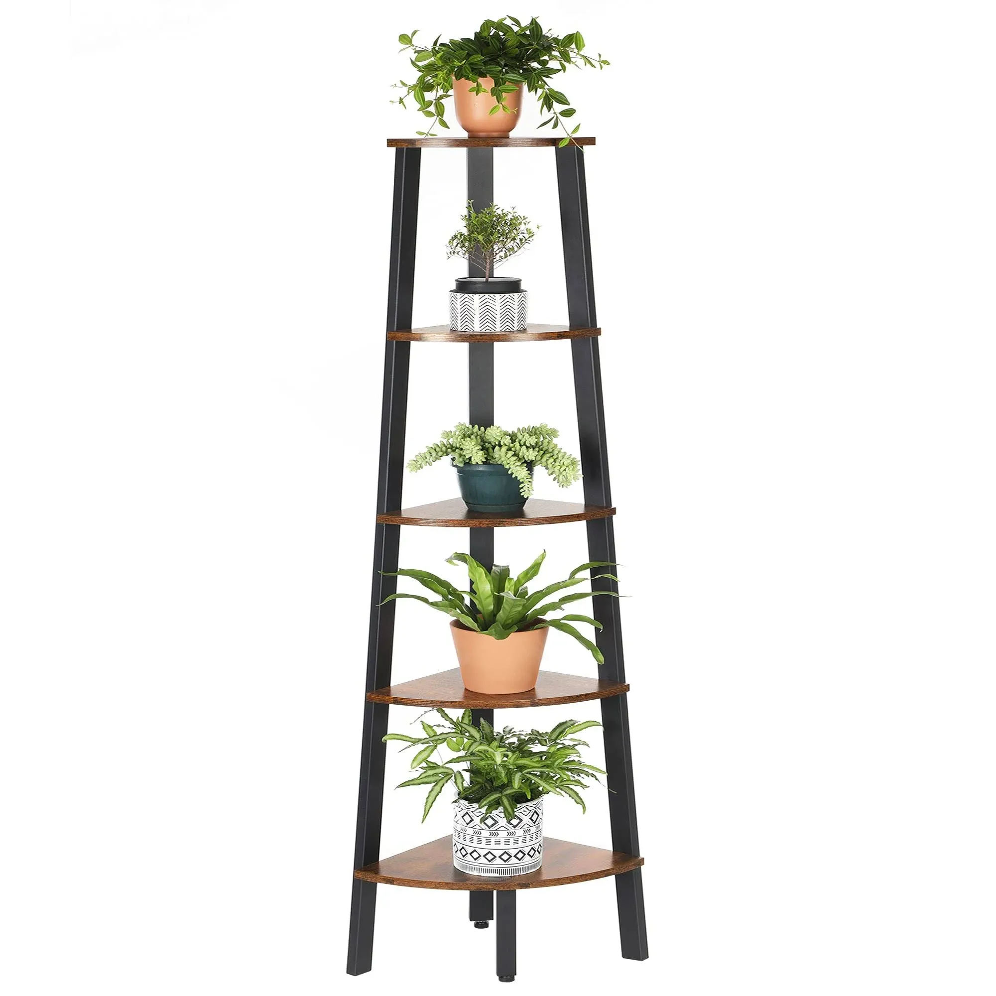 VASAGLE 5-Tier Industrial Corner Shelf