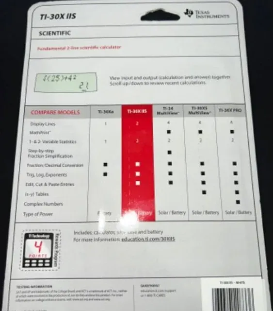 Calculadora científica Texas Instruments Naranja