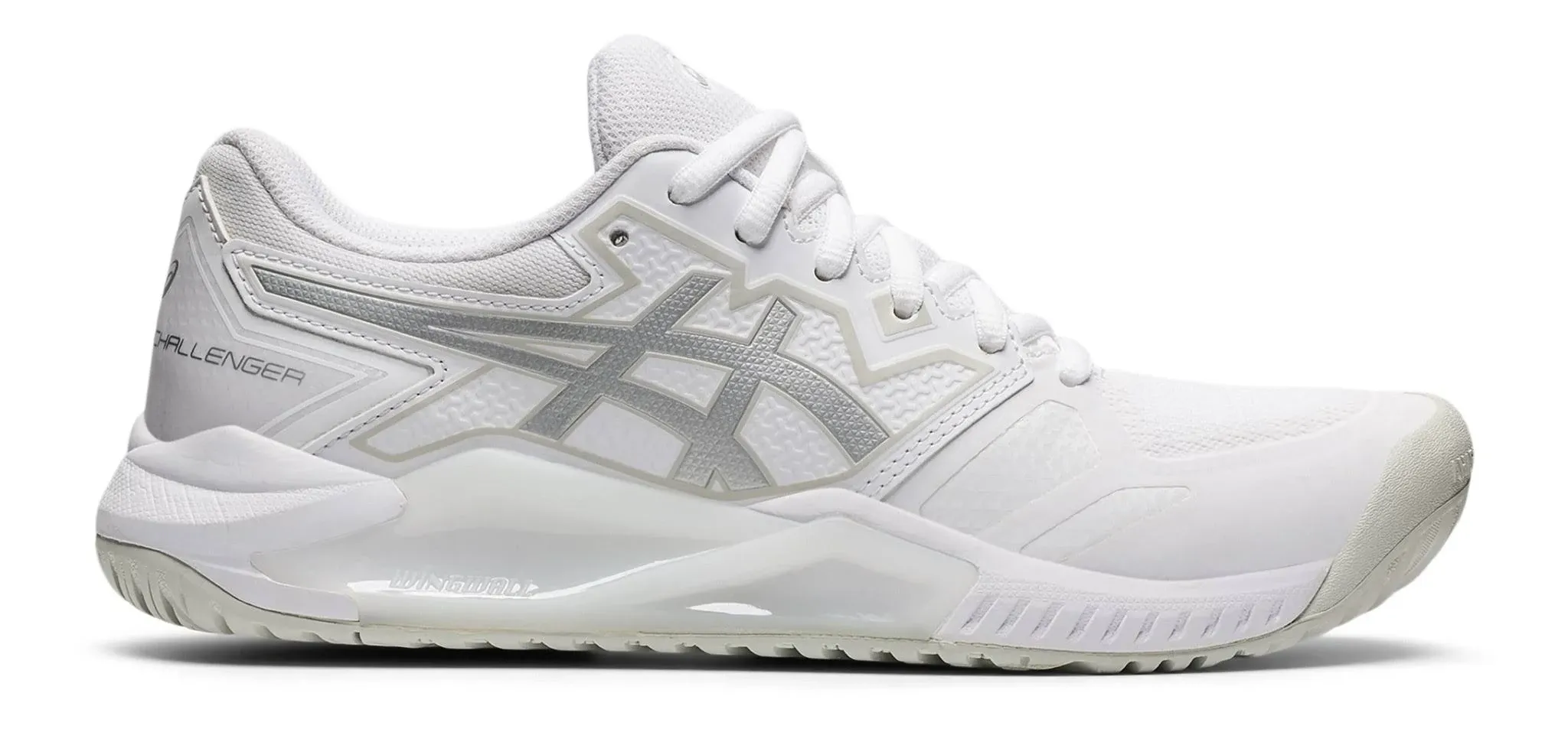 Asics Gel Challenger 13 Women&#039;s Tennis Shoe (White/Silver) - Authorized Dealer