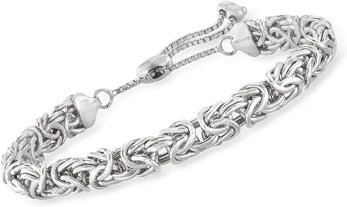 Ross-Simons Sterling Silver Byzantine Bolo Bracelet