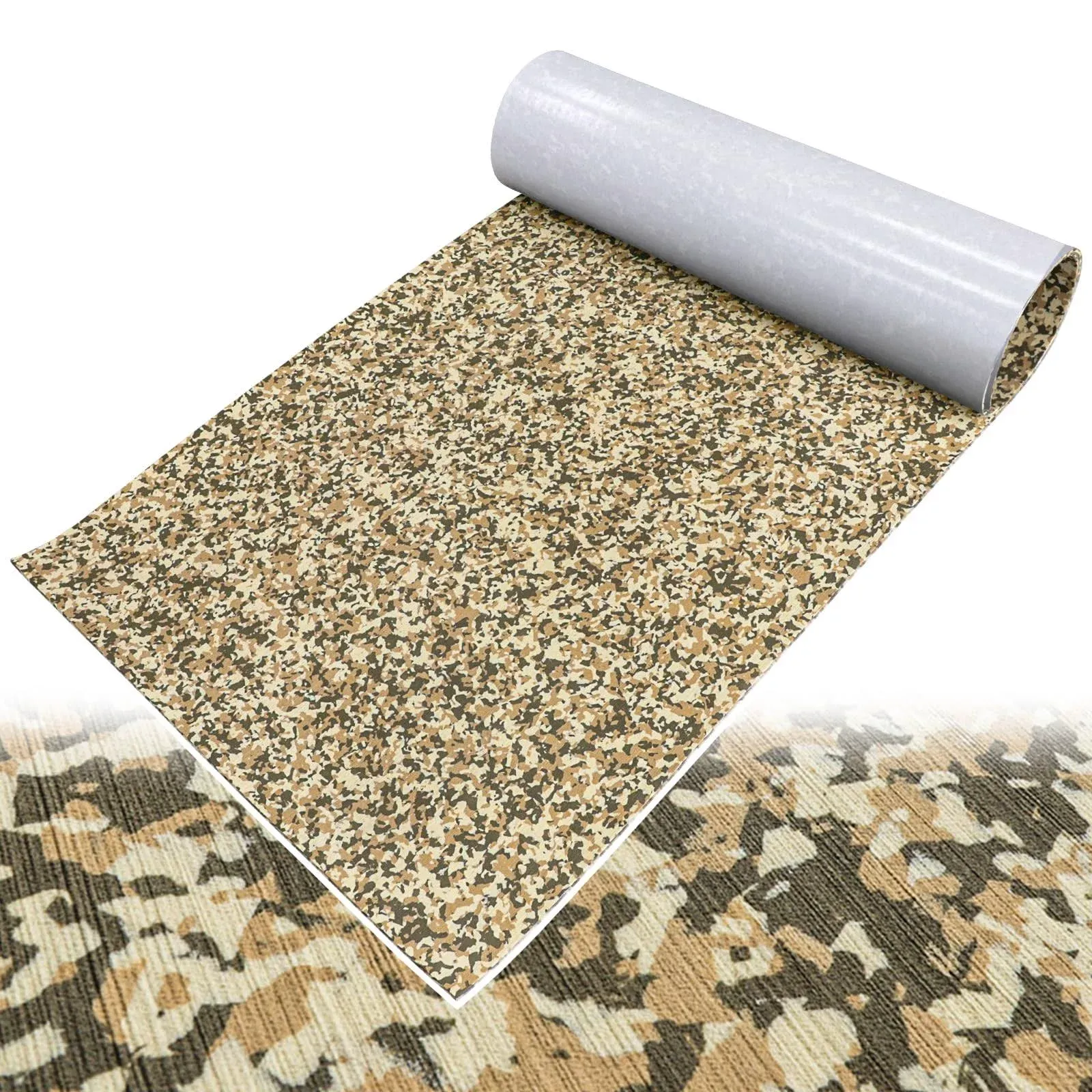 Boat Flooring EVA Foam Boat Decking Sheet Self Adhesive Marine Flooring Brushed Camo Marine Carpet for Boats Yacht Kayak Decking Cushioning Cooler Seating Helm Pad Swimming RV Golf Cart Non Slip Pad