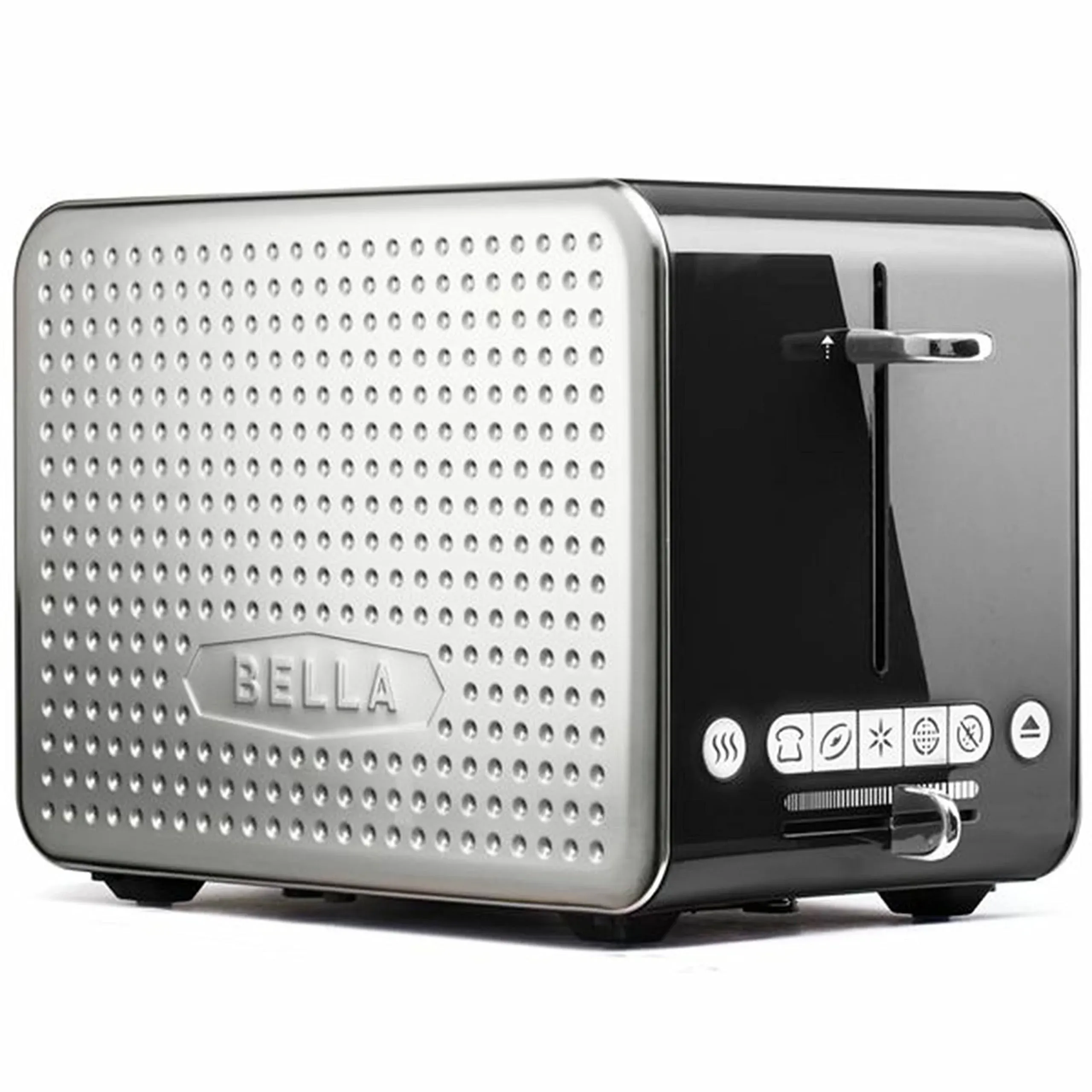 Bella 2 Slice Toaster with Wide Slots, Touchscreen - Removable Crumb Tray ...