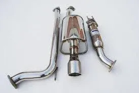 Invidia (HS12HC4G3S) Q300 Cat-Back Exhaust System with Stainless Steel Rolled Tip for Honda Civic Si Sedan