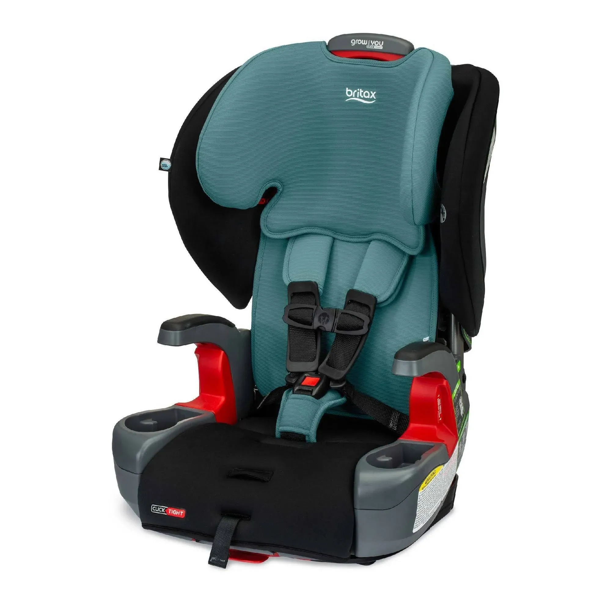 Britax Grow with You ClickTight Harness Booster Seat Green Contour SafeWash