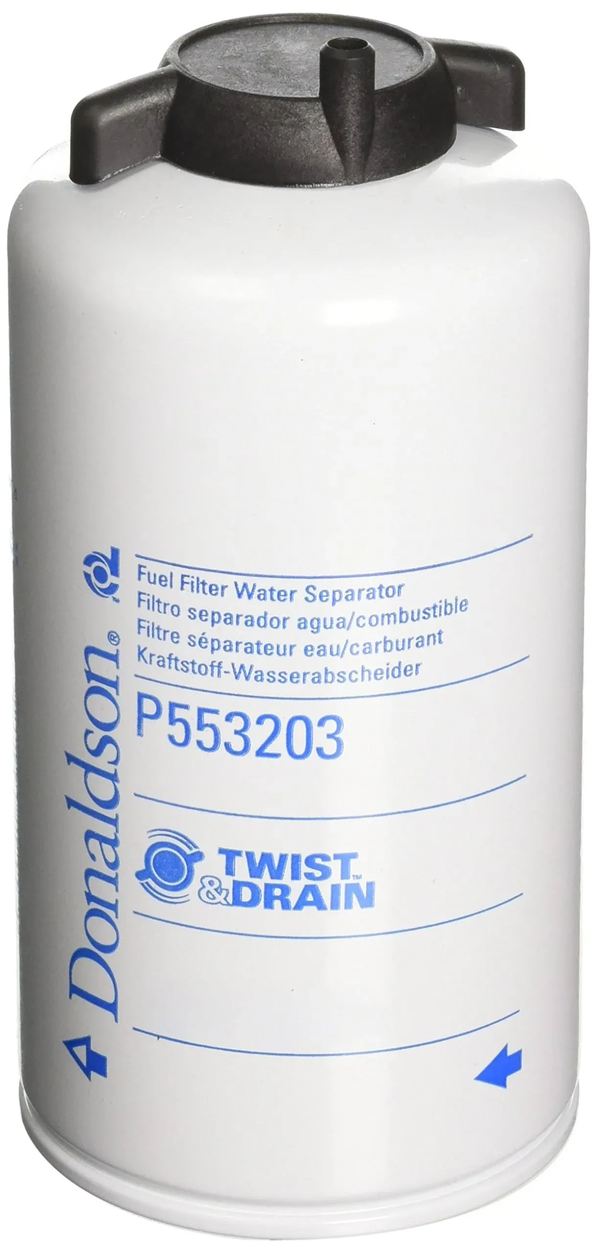 Donaldson P553203 Fuel Filter Water Separator Spin-On Twist Drain