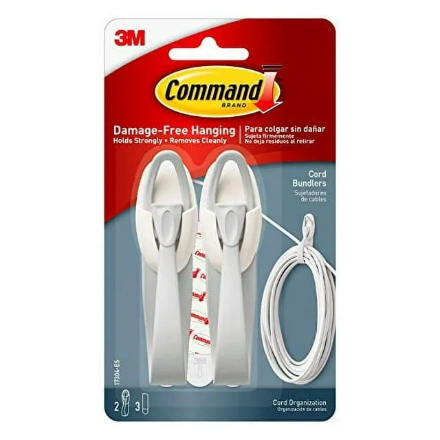 Command Cord Bundlers, Cord Organizer, 2-Bundlers (17304-Es)