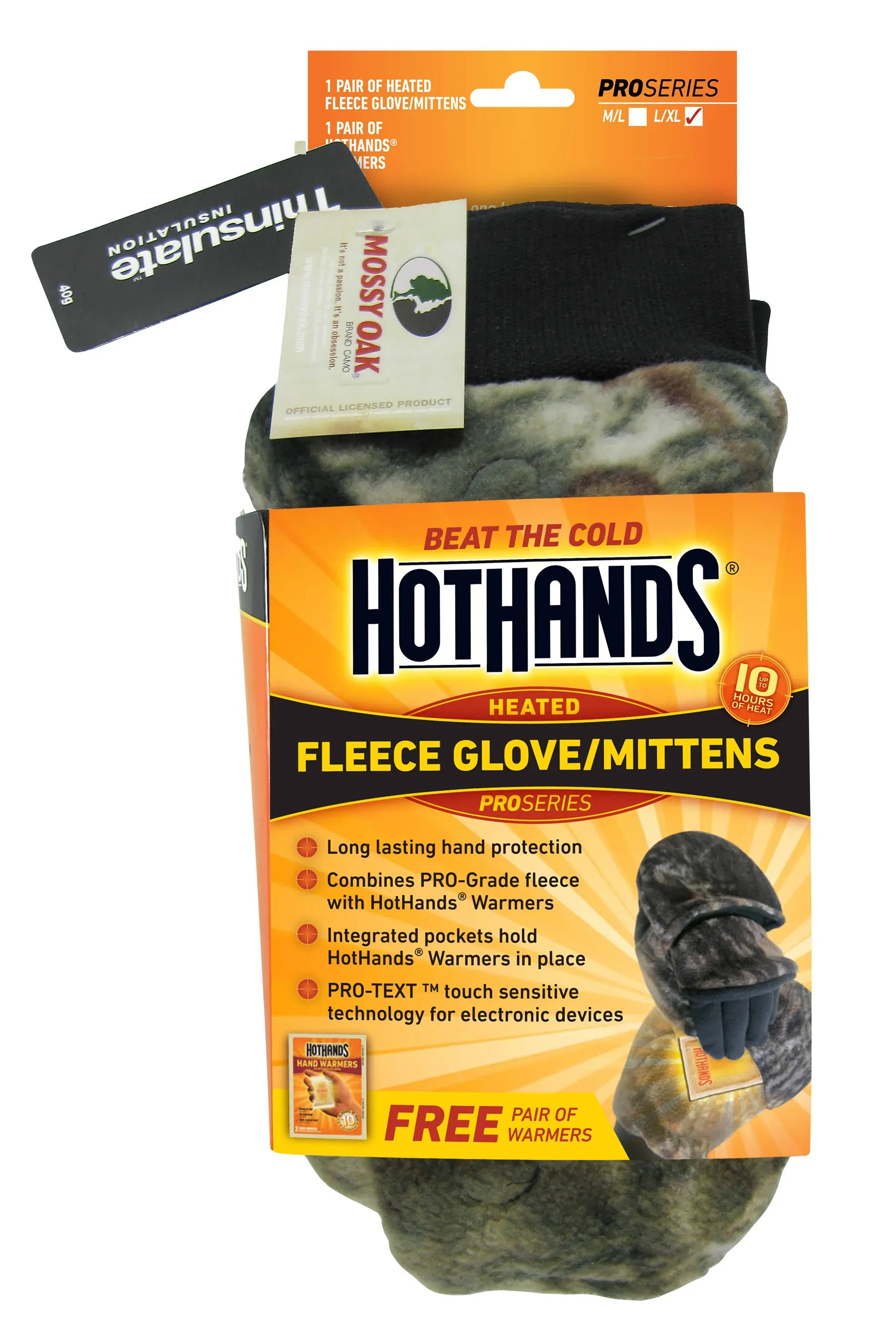 Heatmax Heated Mittens, Camo XL