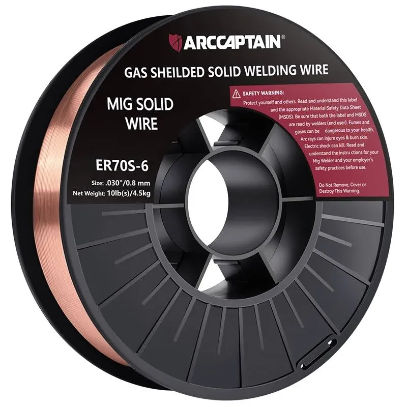 ARCCAPTAIN ER70S-6 Welding Solid Wire 10 lbs Low Splatter MIG Wire 10 lbs