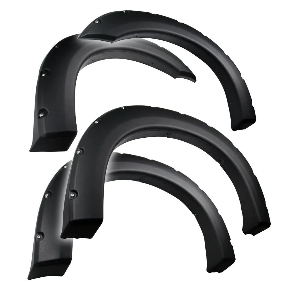 Tyger Auto Fender Flares Compatible with 1999-2007 Ford F-250 F-350 Super Duty, Rough Textured Bolt-Riveted Style 4pc | TG-FF8F4097