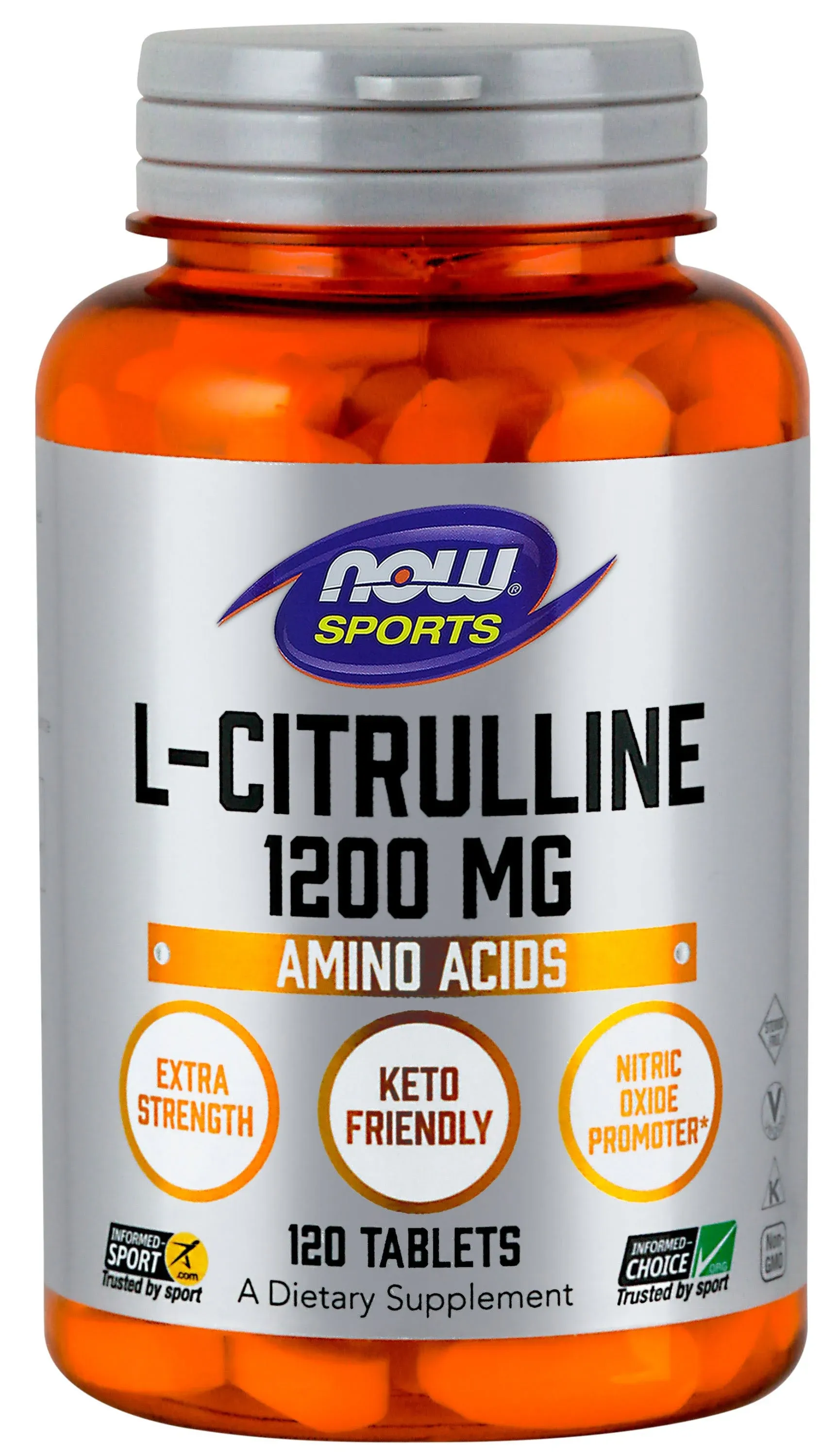 NOW Foods, Sports, L-Citrulline, 1,200 mg, 120 Tablets