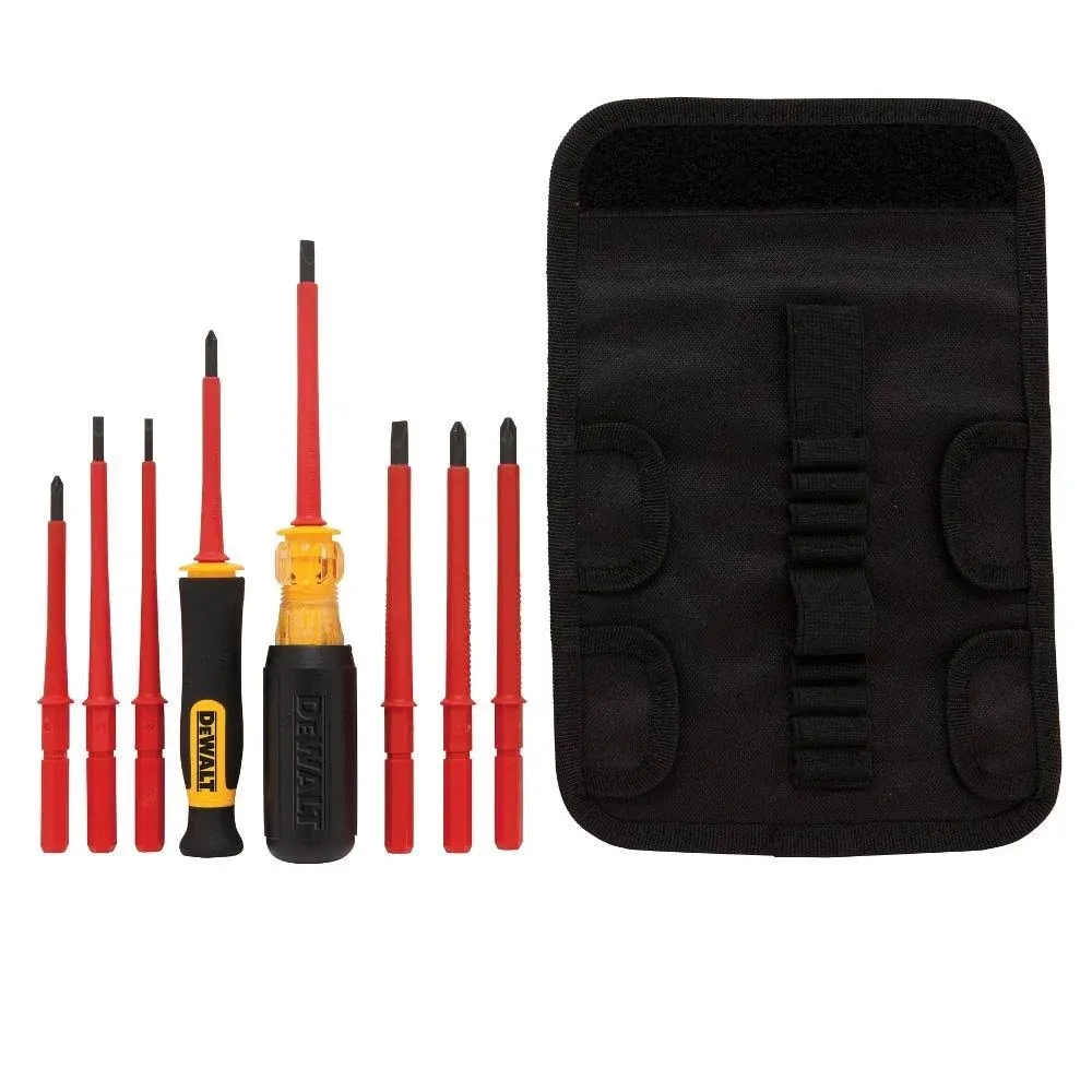 DEWALT Screwdriver Set, Insulated Set, Vinyl Grip, 10-Piece (DWHT66417)