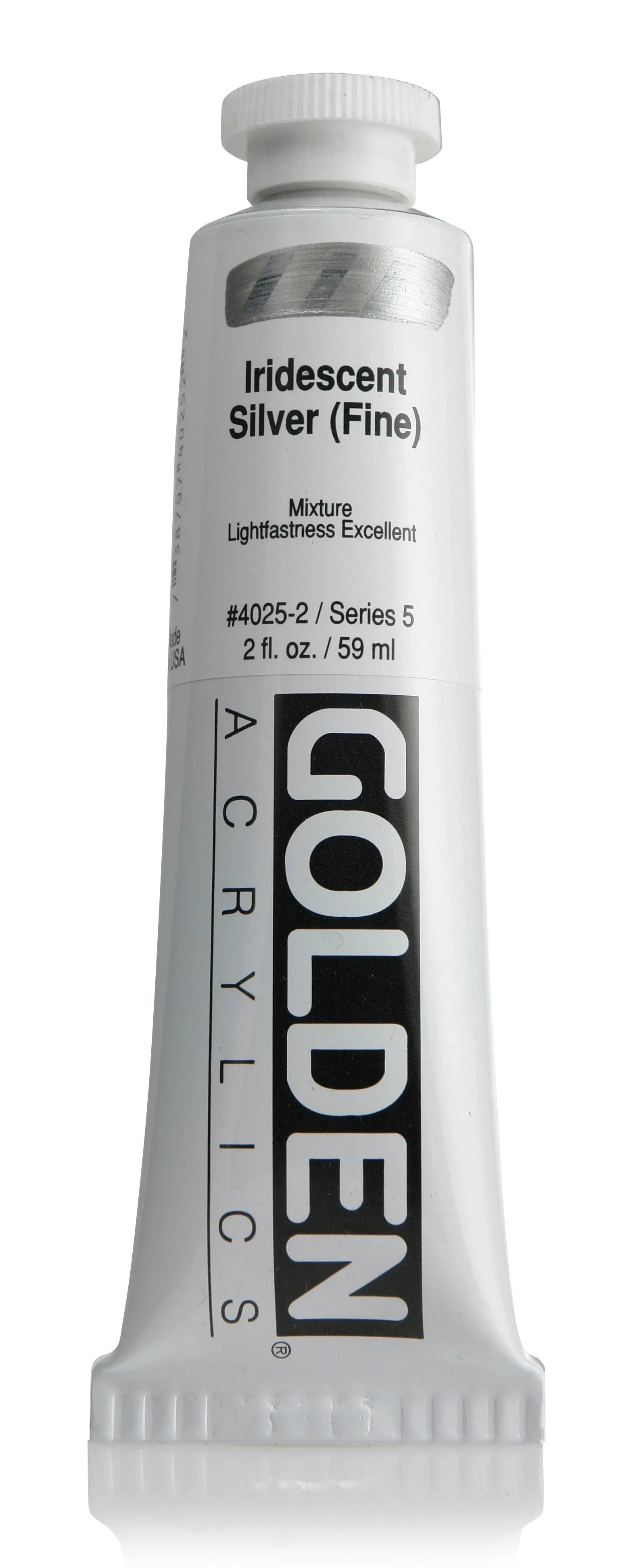 Acrylic  Ml59 Sr. 5 Heavy Body 4025-Silver Iridesc | Golden