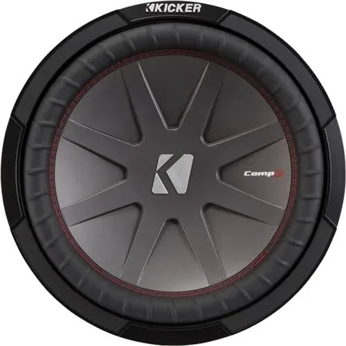 KICKER - CompR 12" Dual-Voice-Coil 4-Ohm Subwoofer - Black