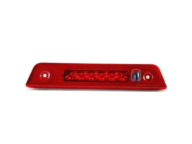 DNA Motoring 3BL-JLIR08-LED-RD For 2008 to 2012 Jeep Liberty KK Hight Mount LED 3rd Third Tail Brake Light Rear Stop Lamp Red Housing 09 10 11